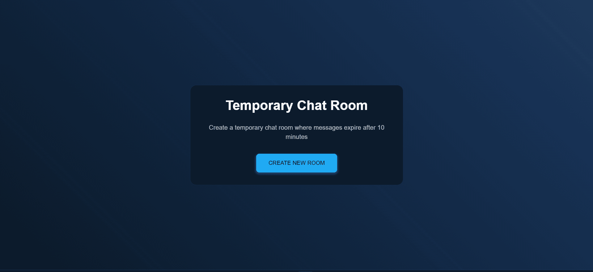 Temporary Chat App